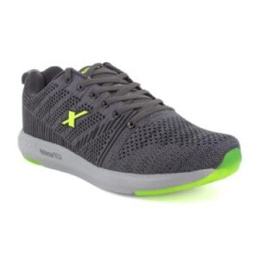 (First Copy) Sparx Men's Grey Fl Green Running Shoes - 8 UK (42 EU) (SX0379G)